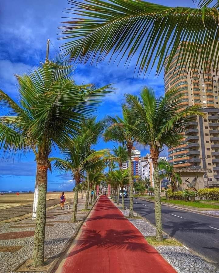 Alto Padrao Com 94 Mtrs - Frente Mar - Sacada Com Vista Mar Apartment Praia Grande  Exterior foto