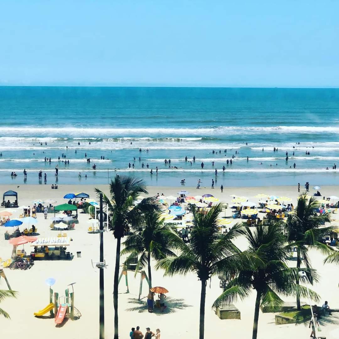 Alto Padrao Com 94 Mtrs - Frente Mar - Sacada Com Vista Mar Apartment Praia Grande  Exterior foto
